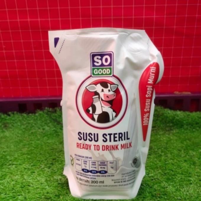 

so good susu steril 200ml/susu murah/susu enak/1 dus isi 24 pcs