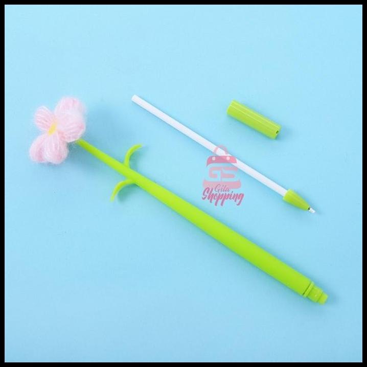 

Pulpen Gel Knitting Flower / Pena Lucu Imut Korean Gel Pen - Ready Cod