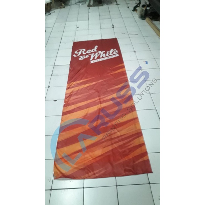 Cetak Umbul-Umbul Kain Custom