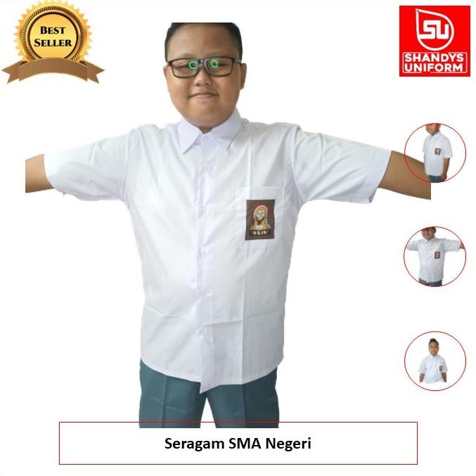 seragam sekolah sma / seragam anak sekolah / baju putih pria