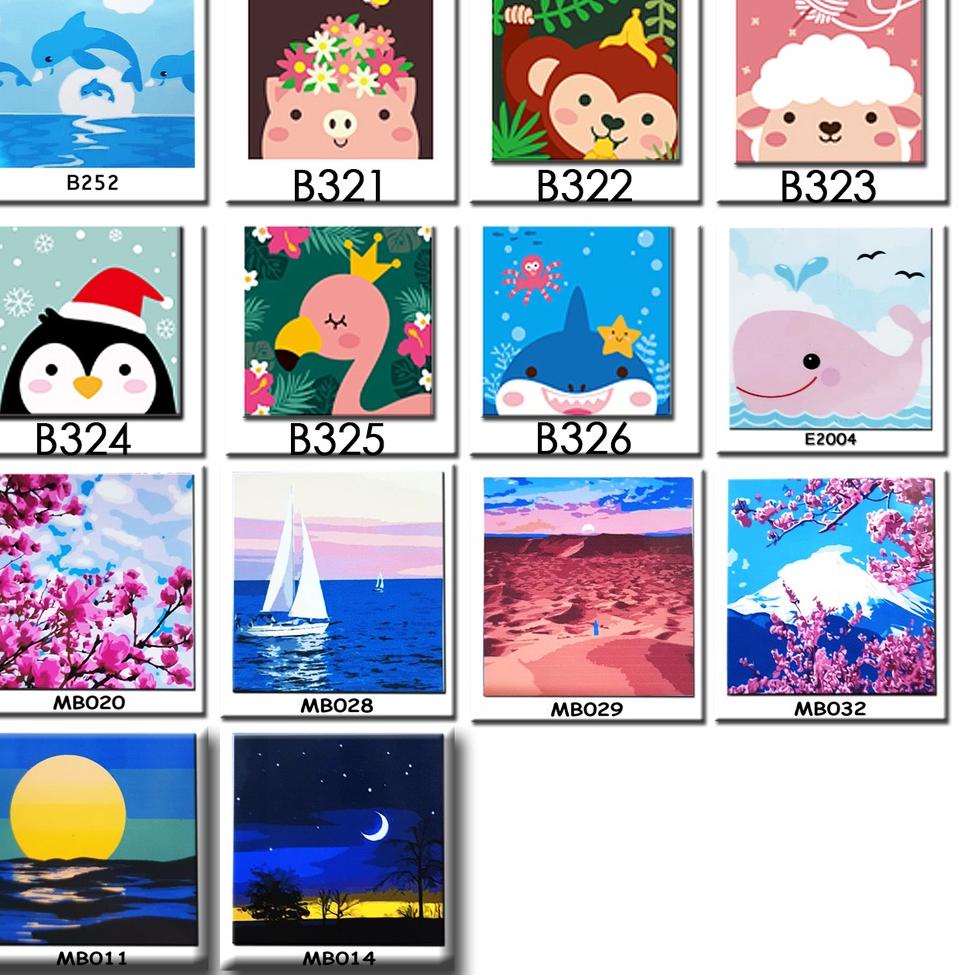 

[DISCOUNT !!!] METH CUTE ANIMAL A PAINT BY NUMBER KIDS PAINTING BY NUMBERS DIY SET MELUKIS ANAK LUCU LENGKAP MEWARNAI MUDAH AMAN LUCU LENGKAP 1 SET ALL IN ONE FRAME KAYU