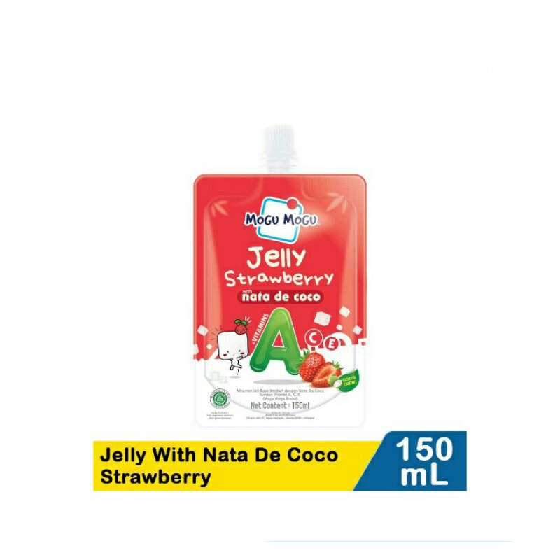 Mogu-Mogu Jelly With Nata De CocoStrawberry 150mL