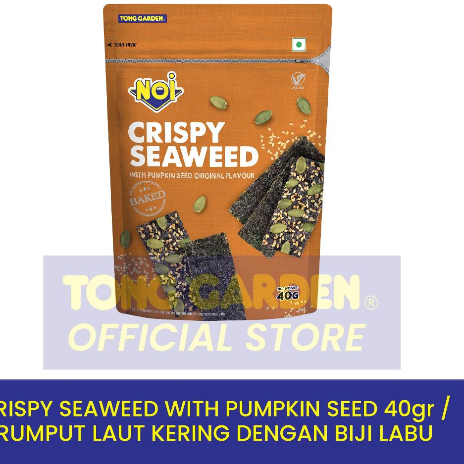 

Diskon ✔️ Tong Garden - Crispy Seaweed With Pumpkins Seeds 40gr - Rumput Laut Kering Dengan Biji Labu