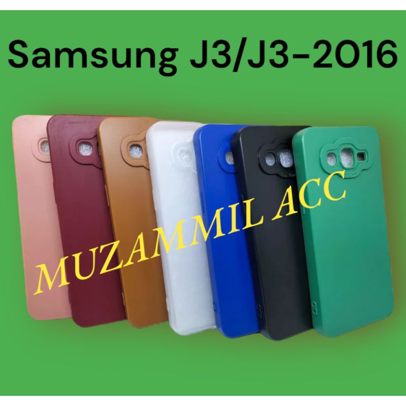 Softcase ProCamera SAMSUNG J3/ J3-2016 Casing Silicon Macaro Full Color Terbaru