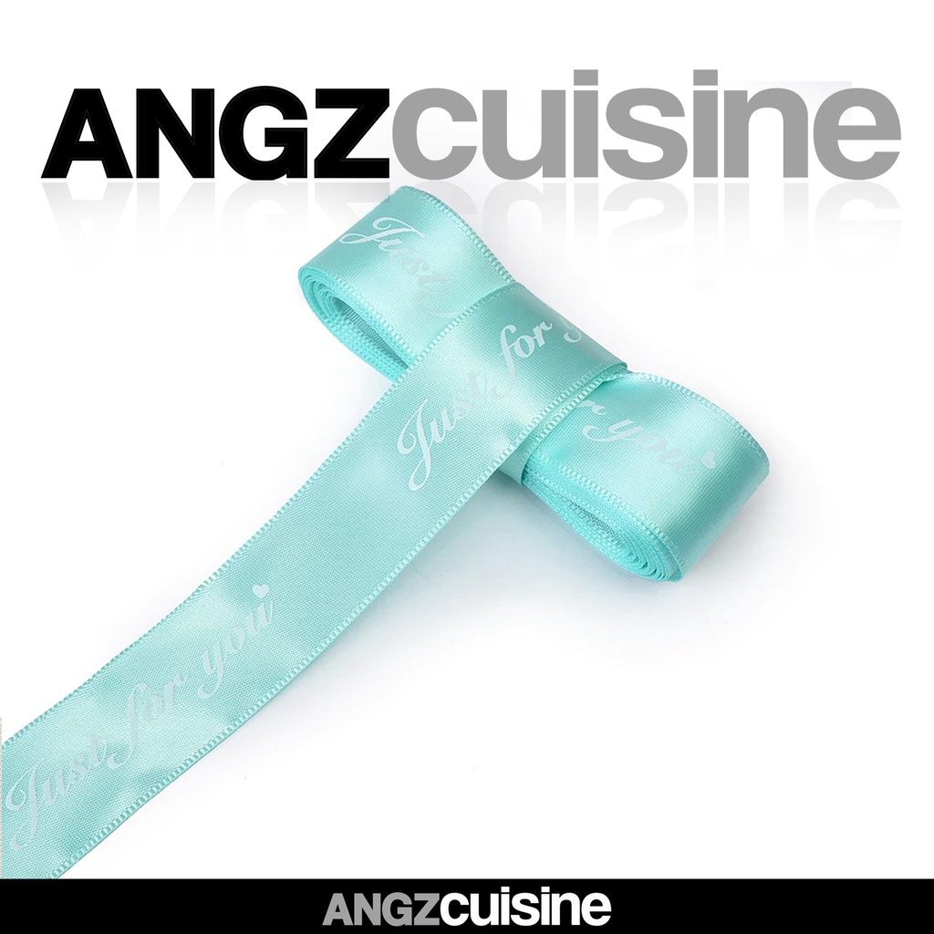 

ANGZCUISINE Pita Lebar 2.5cm Panjang 50 yards Just For You Tiffany Blue