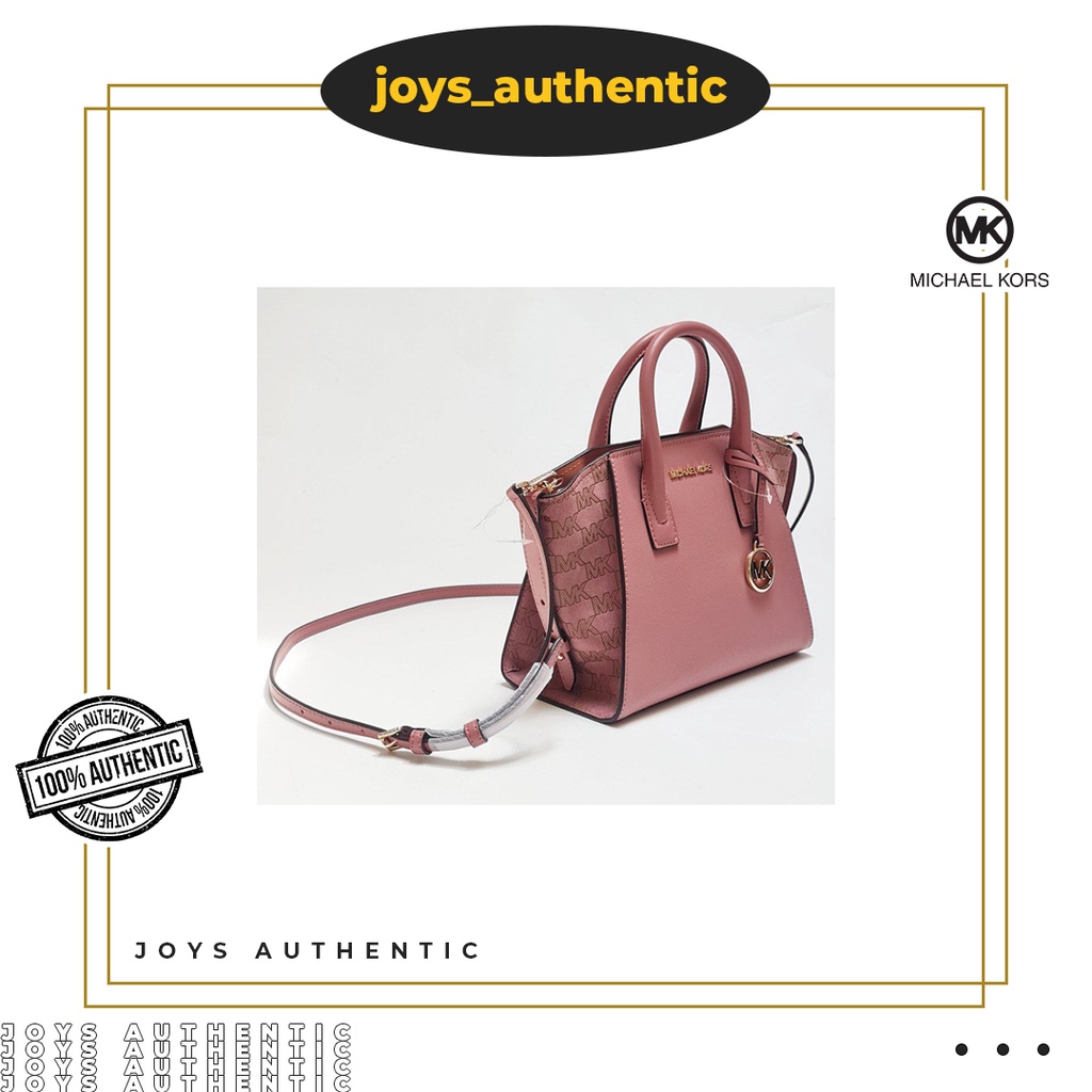 Tas Wanita MK Avril SM Satchel Rose Woman Bag Authentic Original
