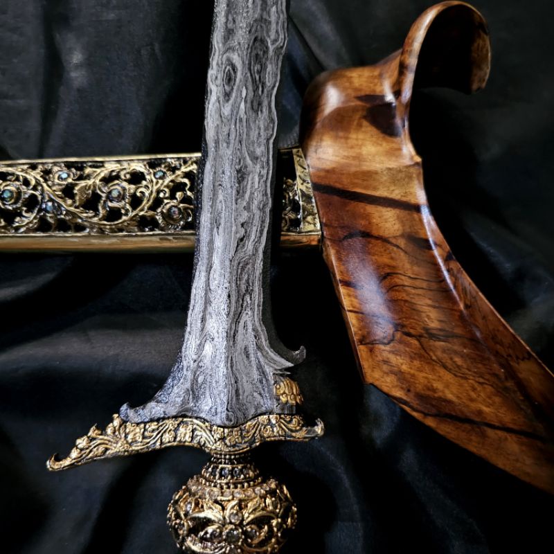 Keris Panji Caluring Kinatah Sepuh Emas