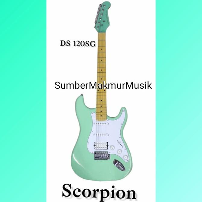 GITAR LISTRIK GITAR LISTRIK SCORPION STRATOCASTER MY FIRST ELECTRIC GUITAR DS120 EL09I09A82L