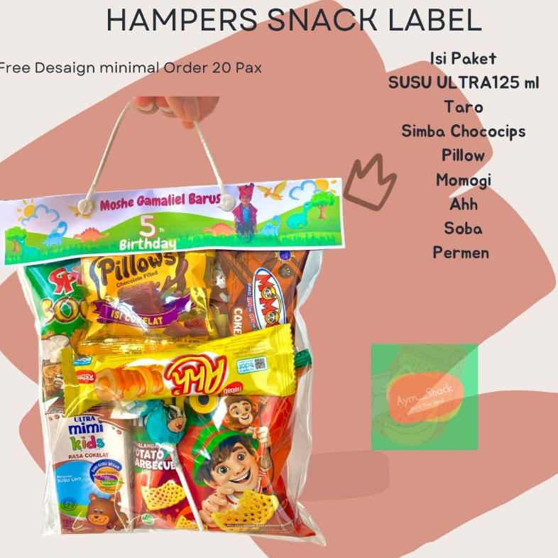 

Di⚡kon !! HAMPERS ULANG TAHUN LABEL KARAKTER CUSTOM PAKET ULANG TAHUN LABEL PAKET SNACK ULTAH LABEL MURAH