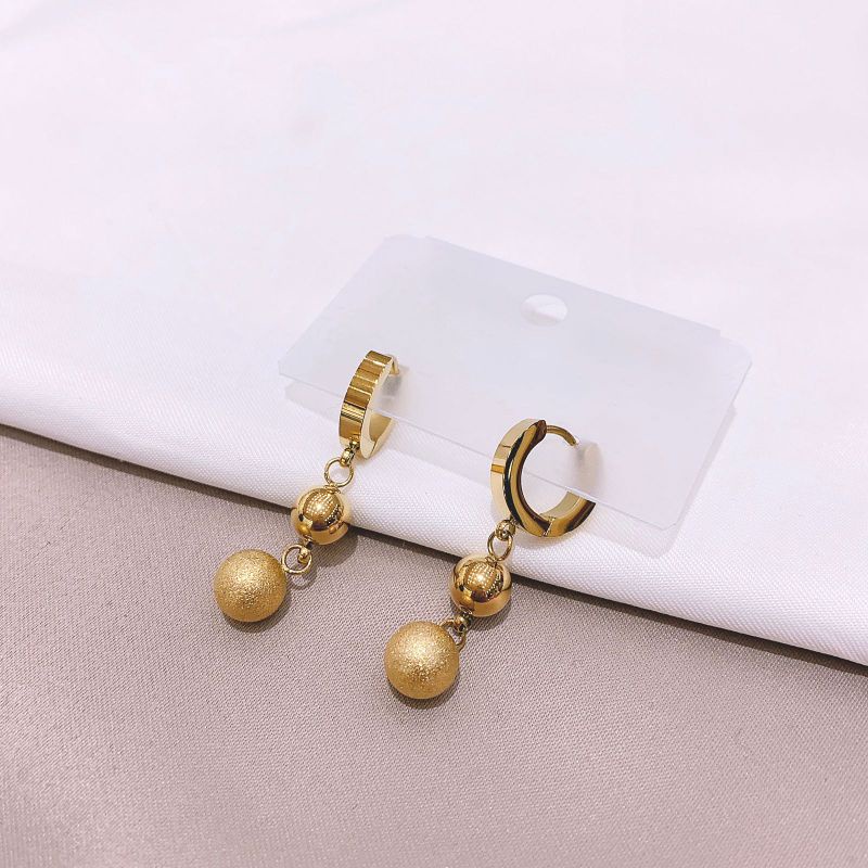 Anting Titanium asli Earring Stainless steel ori Anti Karat Anti Alergi An-043