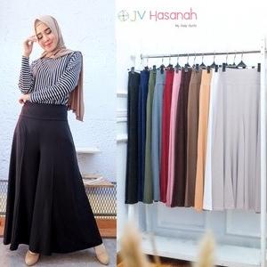 JV HASANAH CULOTTES JERSEY PANTS KULOT JERSEY HITAM WANITA TERMURAH