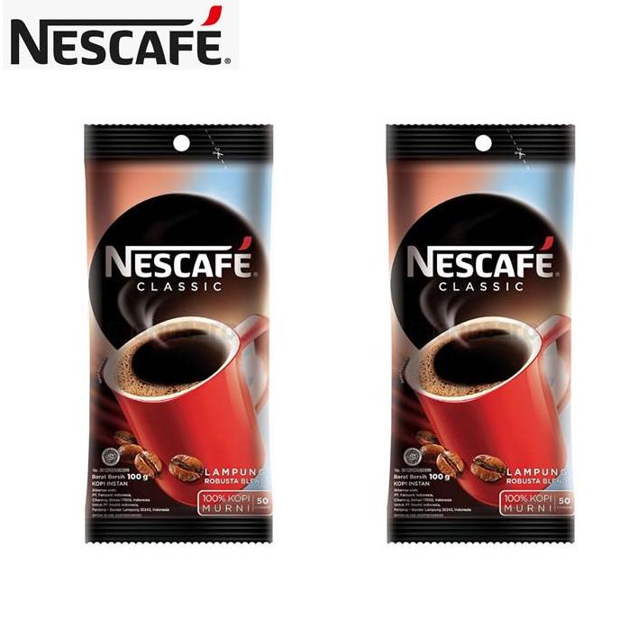 

Nescafe Classic Kopi Hitam Instan Pouch 100 gr Non COD