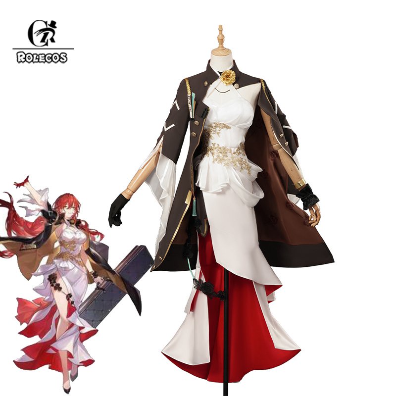Himeko Cosplay Costume Game Honkai Star Rail Himeko Women Party Dress Halloween Carnival Eve