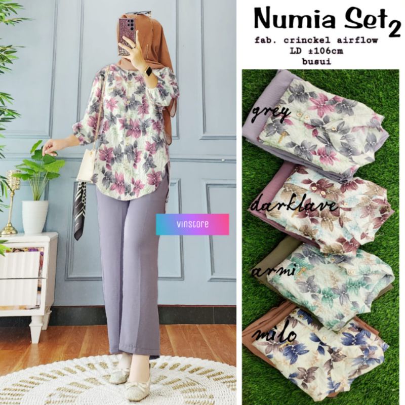 NUMIA Set 2 ORI VINSTORE | Crinkle Airflow