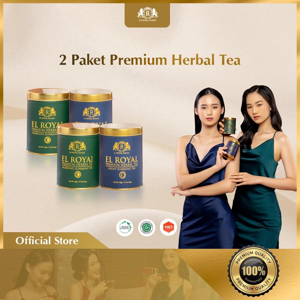 

El Royal Premium Herbal Tea (2 Paket) | 2 Morning Slimming Tea - 2 Night Slimming Tea Non COD