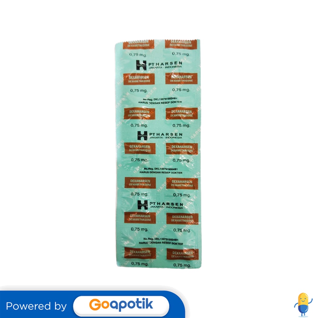 DEXAMETHASONE HARSEN 0.75 MG STRIP 10 TABLET