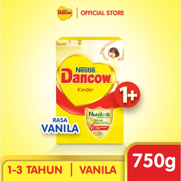 Nestle Dancow 1+ Susu Rasa Vanilla 750 gr