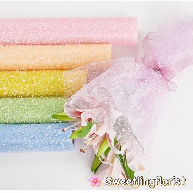 Flower Wrapping Paper Jaring Snow Tile / Jaring Salju Roll