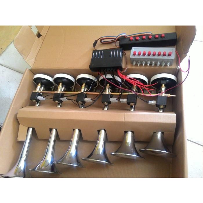 Terlaris Hokie Klakson Telolet 6 Corong 14 Tombol