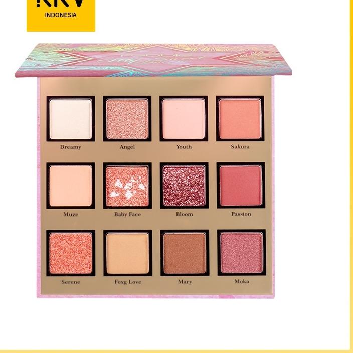 TERLARIS BRANDS FESTIVAL [BPOM]KKV - FEBBLE·12 COLORS EYESHDOW PALETTE/Palet eyeshadow /dewey finish