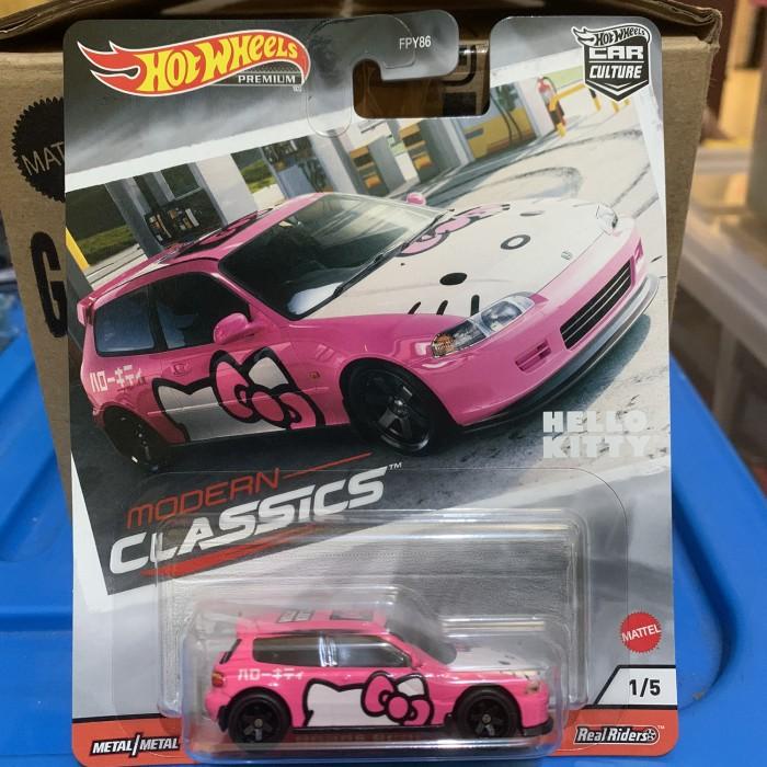 Hotwheels premium honda civic eg hello kitty