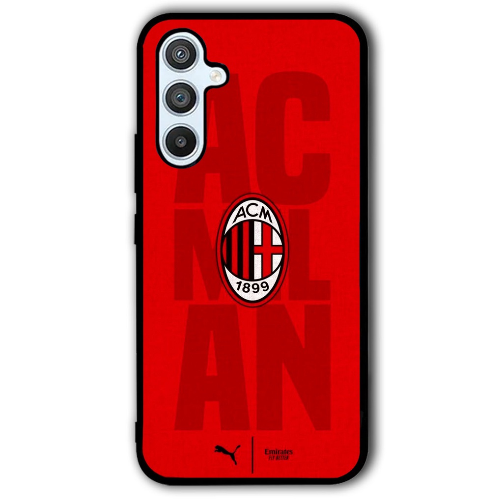 Case Samsung Galaxy A54 A34 A73 A72 A53 A52 A33 A32 A23 A14 A13 A12 Ac Milan BF0025