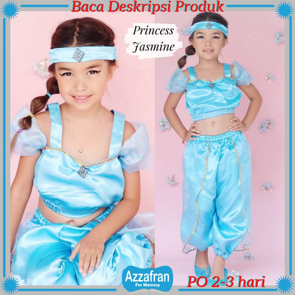 Kostum Princess Jasmine | Setelan Anak Perempuan dan Dewasa | Costume Cosplay Ulang Tahun Karnaval