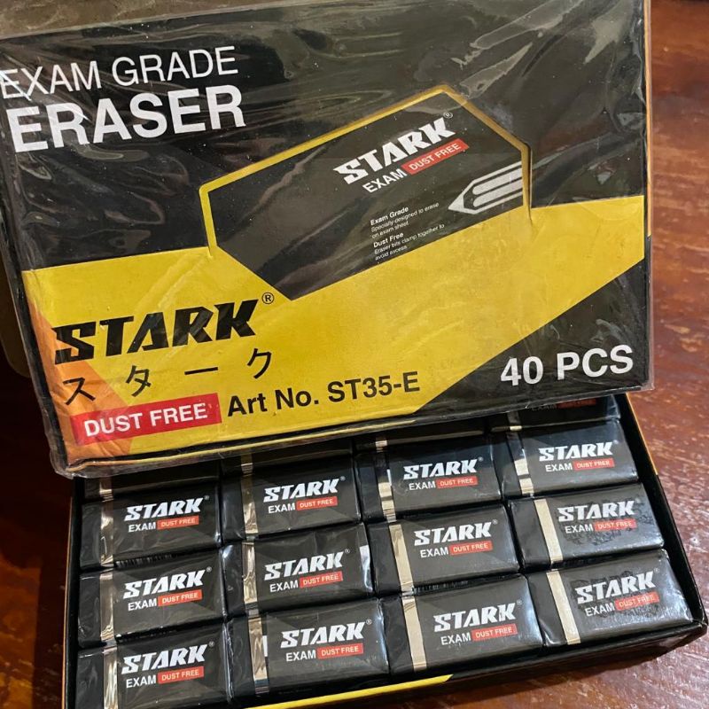 

(40pcs)penghapus stark hitam