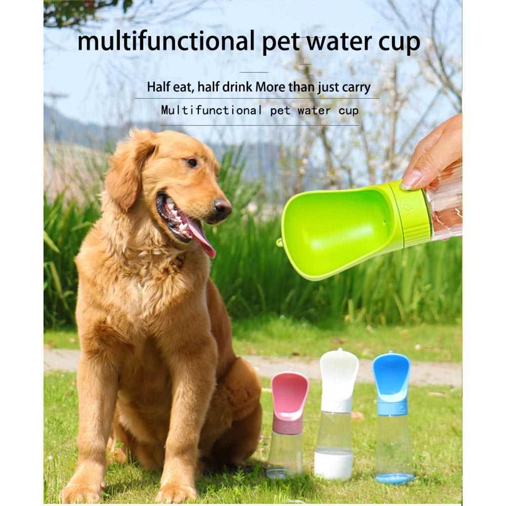 ZANQI Botol Tempat Makan Minum Anjing Portable Bowl 320+170ml - ZQ49