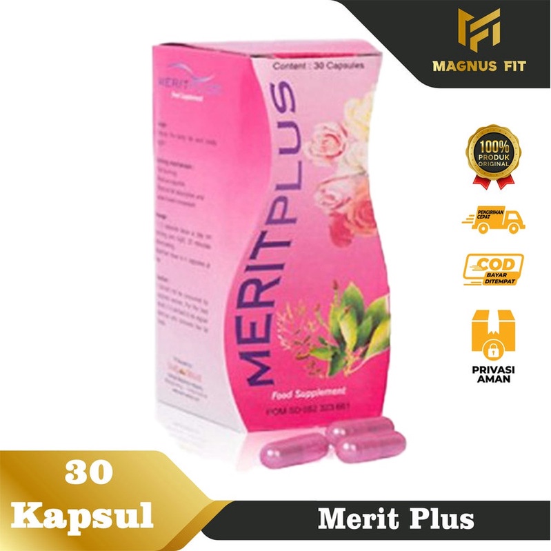 Magnus Fit- Merit Plus isi 30 Kapsul Cap Capung dengan Ekstrak Jati Belanda & Green Tea Slimming Her