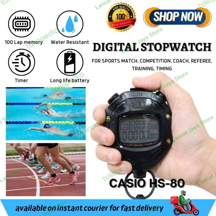 Stopwatchku Stopwatch Casio / Alat Pengukur Waktu Olahraga Casio Hs-80Tw Asli