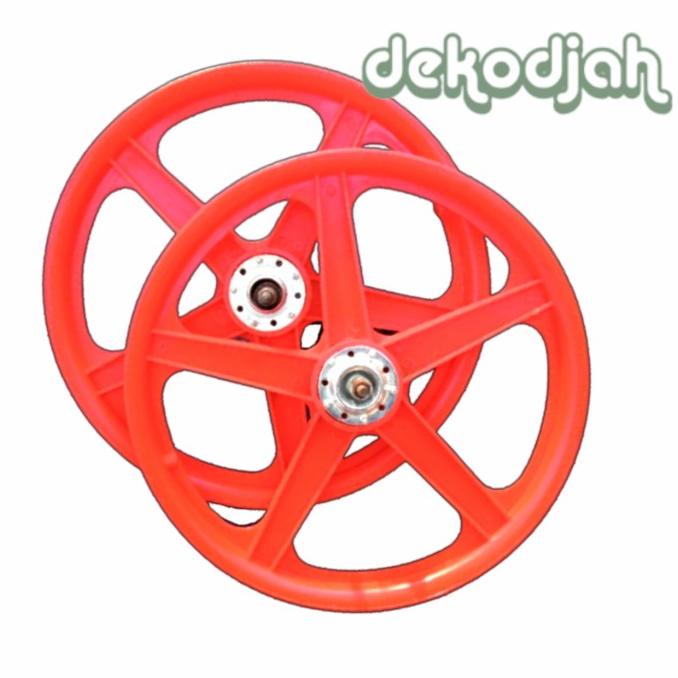 Velg Bintang Sepeda Ukuran 20 1 Set Depan Belakang star