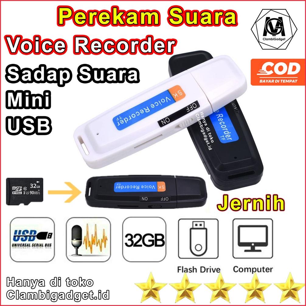 PEREKAM SUARA USB RECORDER PEREKAM SUARA TERSEMBUNYI ALAT SADAP SUARA ALAT PENYADAP RUANGAN MOBIL RE