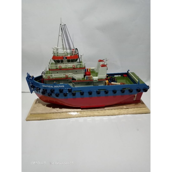 miniatur kapal tugboat nautical dohlpin