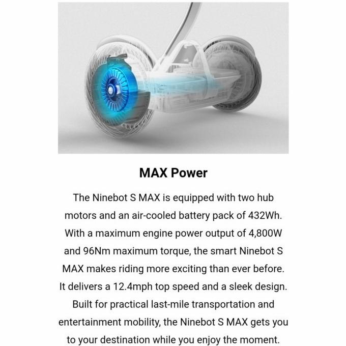 Flash Sale Segway Ninebot S Max - Scooter Mini Pro S-Max Terbaru