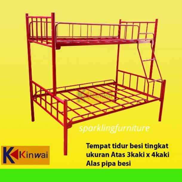 Rangka Tempat Tidur Besi Tingkat Kinwai
