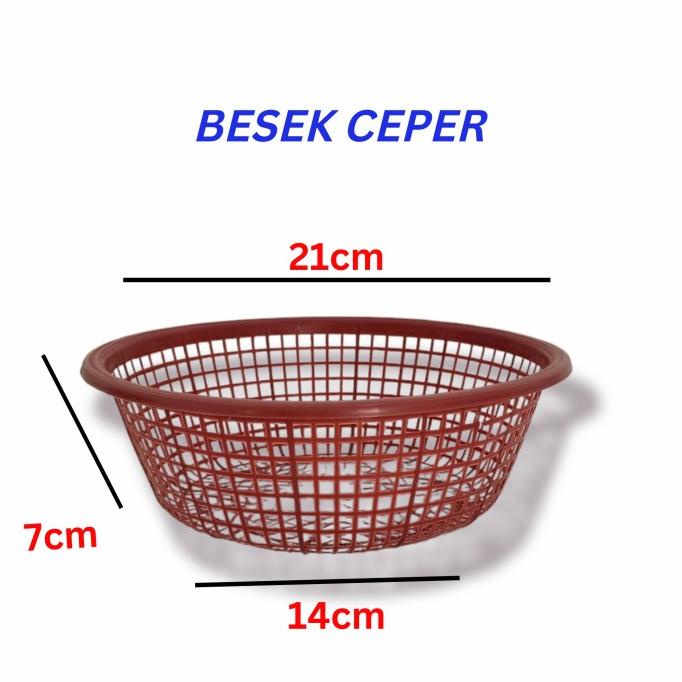 Besek Plastik Nasi Berkat/Bakul Hajatan/Keranjang Telur