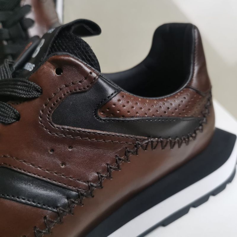 sepatu kulit pria sneaker cowok berluti mewah p1shoes new men shoes leather