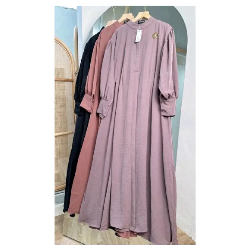 Promo Murah Gamis Raihana Wringkle Import Best Seller produk by Asofa.id