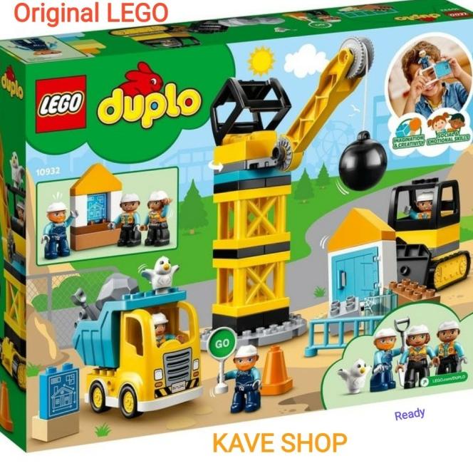 Promo Lego 10932 Duplo : Wrecking Ball Demolition Termurah
