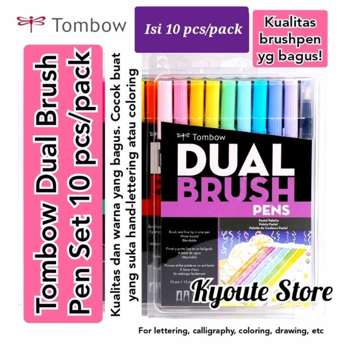 

Best Seller Tombow Abt Pastel Series Set Brush Pen Marker Lettering Drawing Color