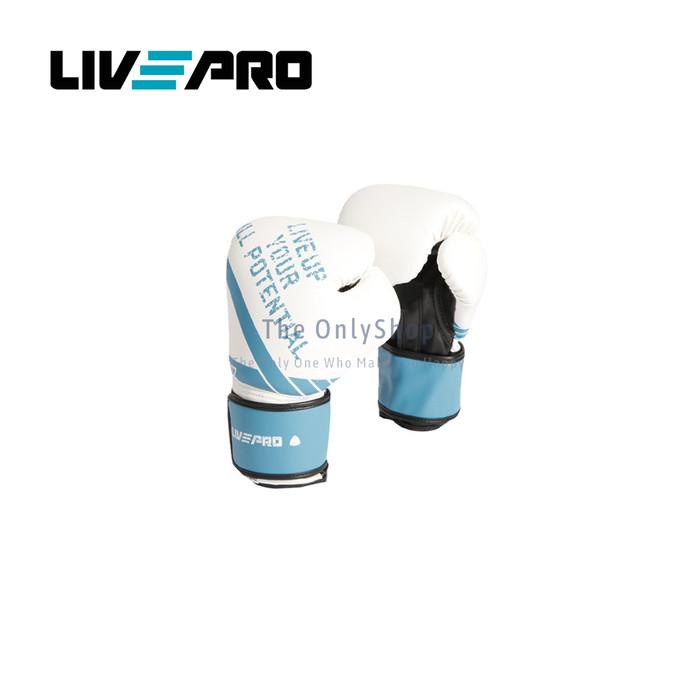 LIVEPRO SPARRING GLOVES SARUNG TINJU Tersedia warna BIRU & PUTIH
