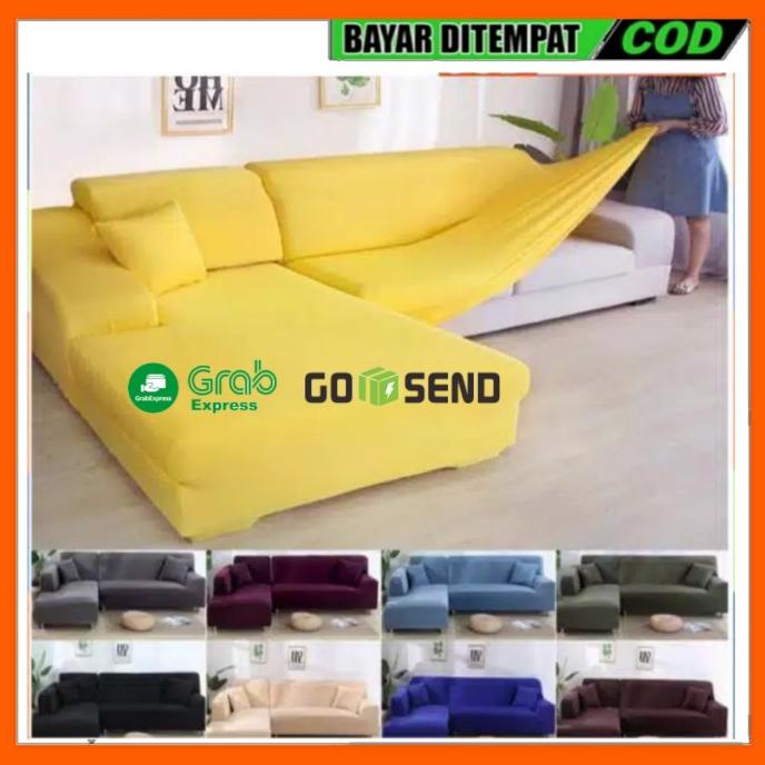 COVER SOFA L ELASTIS SIKU COVER SOFA L SHAPED SARUNG SOFA L ELASTIS