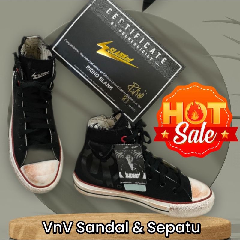 Sepatu boot slankers Ardiles original edisi custom ridho slank
