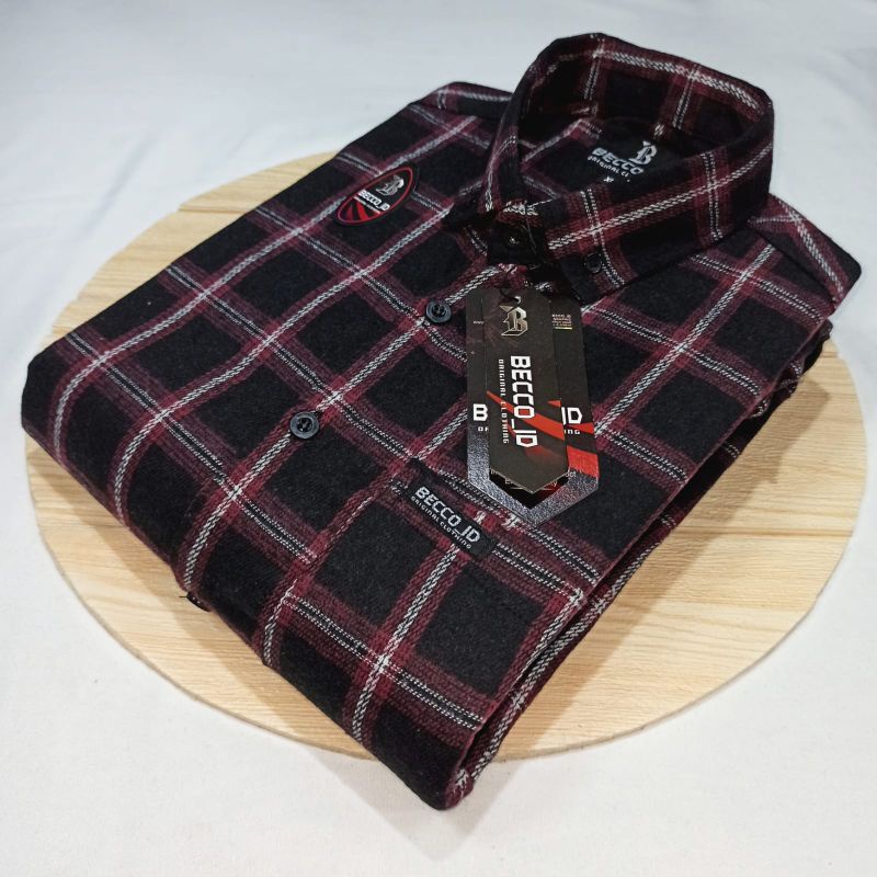 kemeja flanel lengan pendek pria - Kemeja flanel bahan import terbaru