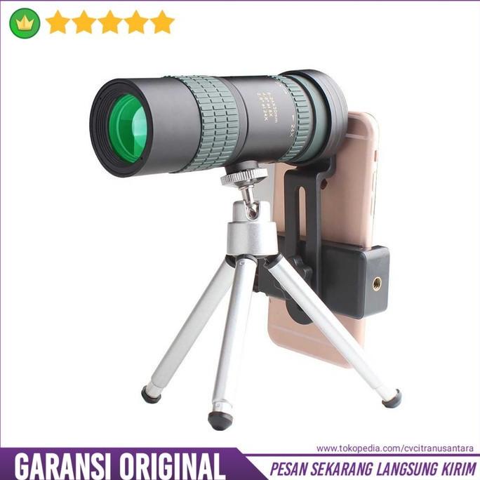 APEXEL Lensa Teleskop Super Zoom Teropong Hp HD 8-24X30DT Monocular