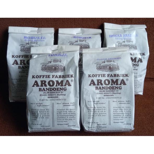 

(COD) KOPI AROMA 500 GR - ARABICA / ROBUSTA - Asli - BUBUK HALUS / MEDIUM / KASAR / BIJI KOPI - Tokomart Shop - Indonesia Coffee ..