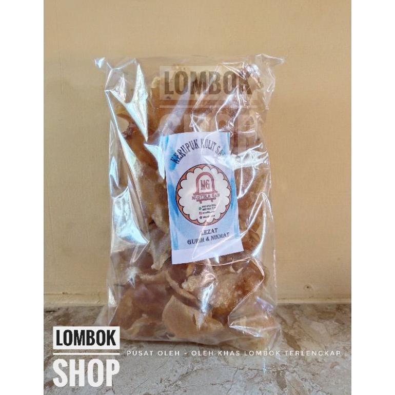 

Kerupuk Kulit Sapi Mentah Khas Lombok 500 Gram Best Seller