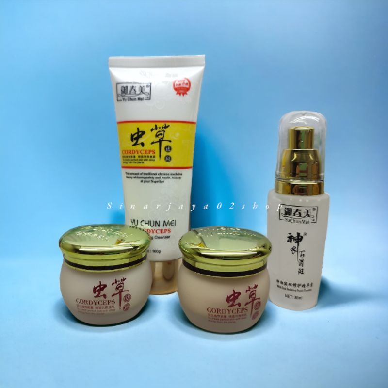 Paket Cream Yu Chun Mei 4in1 Siang Malam Whitening Bpom 30gr