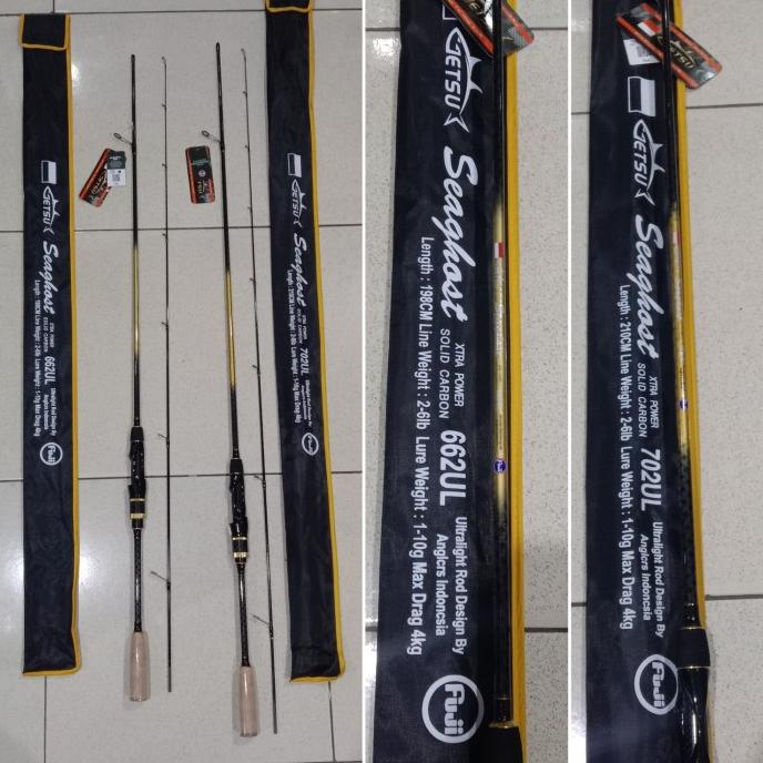 Joran Getsu Seaghost 662UL 702UL 2-6lb Ring Fuji Alconite Solid Carbon